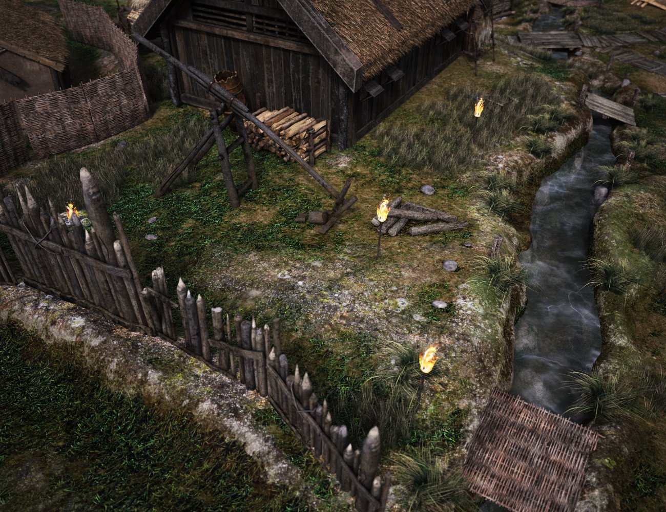 XI Viking Camp XI Viking Camp by: Xivon, 3D Models by Daz 3D