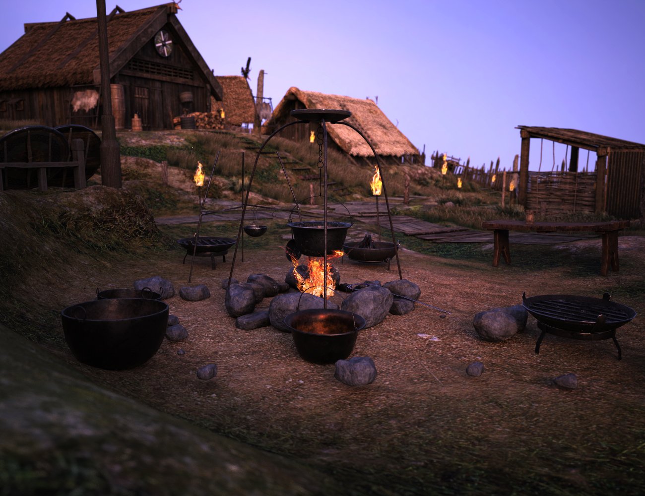XI Viking Camp by: Xivon, 3D Models by Daz 3D