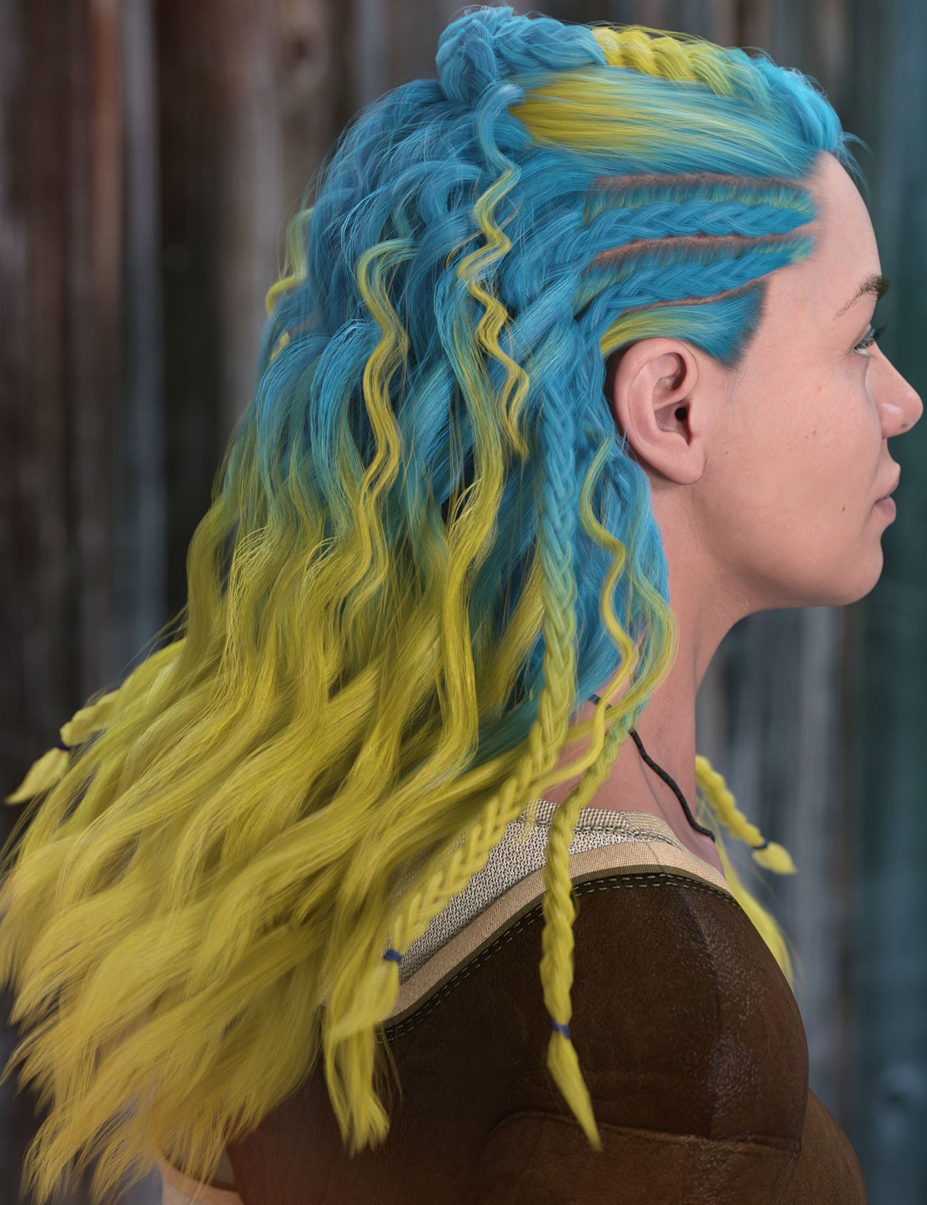 Eirgrid Hair for Genesis 9 by: AprilYSH, 3D Models by Daz 3D
