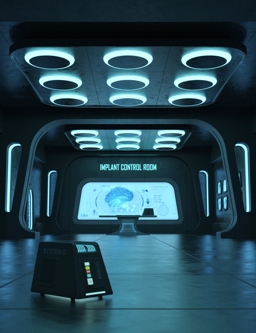 Dark Station Control Room by: FToRi, 3D Models by Daz 3D