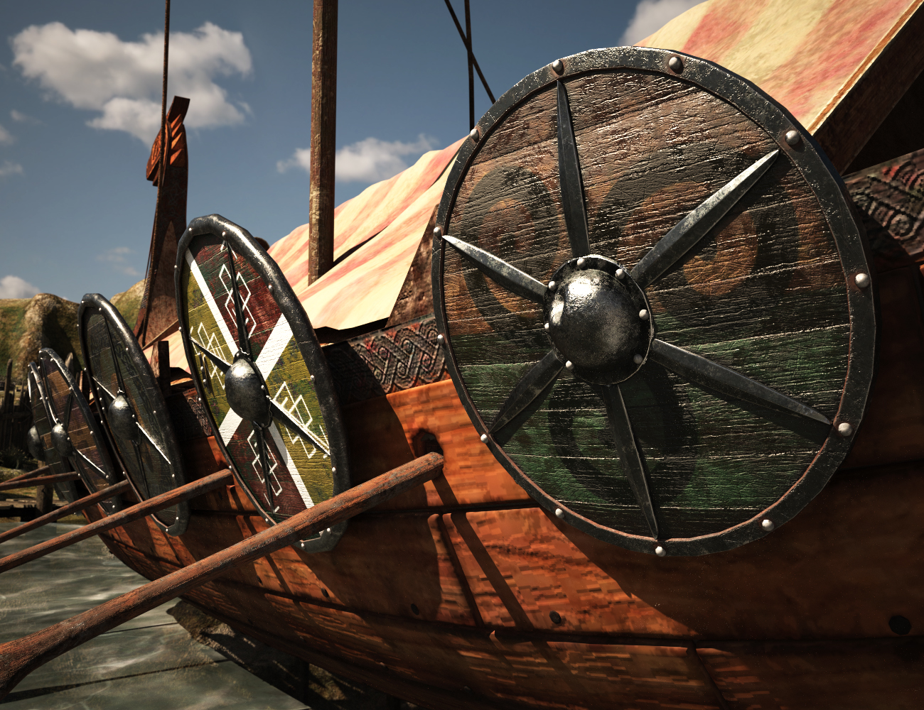 XI Viking Boat by: Xivon, 3D Models by Daz 3D