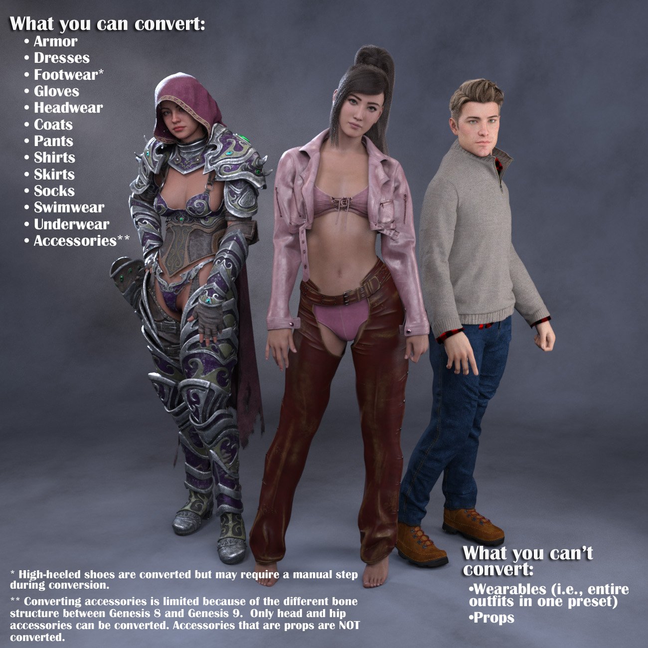 RSSY Clothing Converter from Genesis 8 to Genesis 9 by: RiverSoft ArtSickleyield, 3D Models by Daz 3D