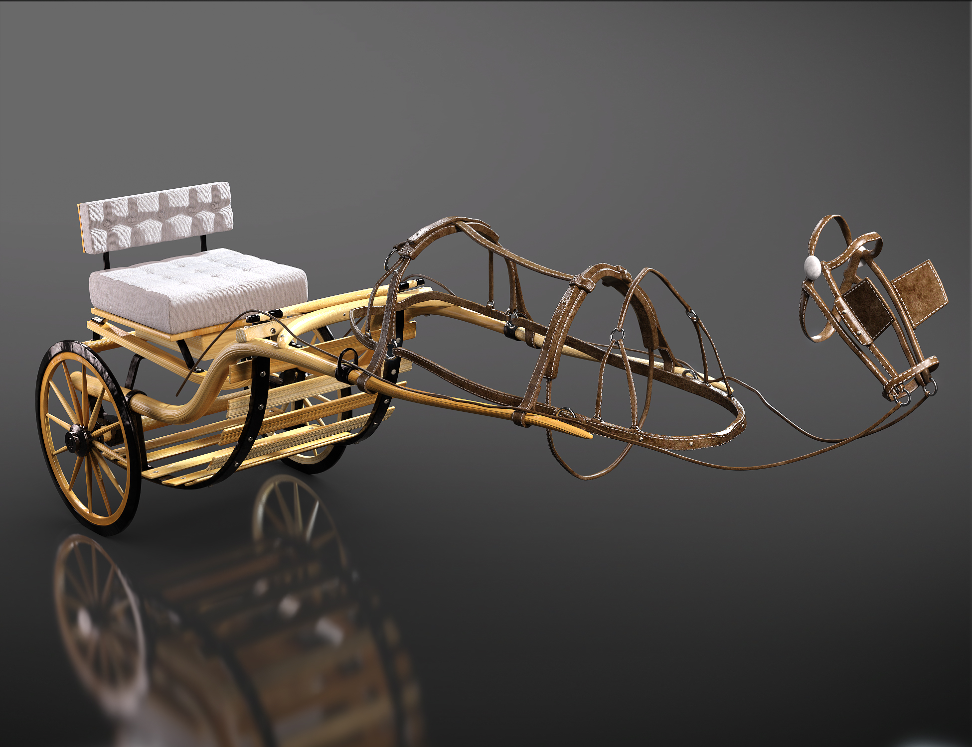 Road Buggy for Daz Horse 3