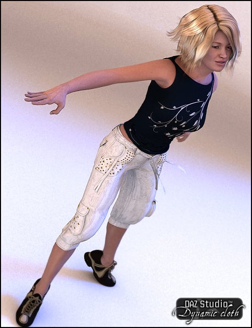 Urban Cargo Pants and Top by: OptiTex, 3D Models by Daz 3D