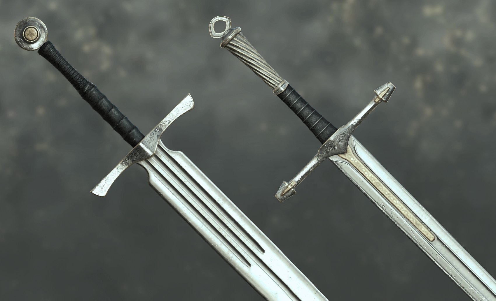 Powerful Viking Swords for Genesis 9 by: fjaa3d, 3D Models by Daz 3D