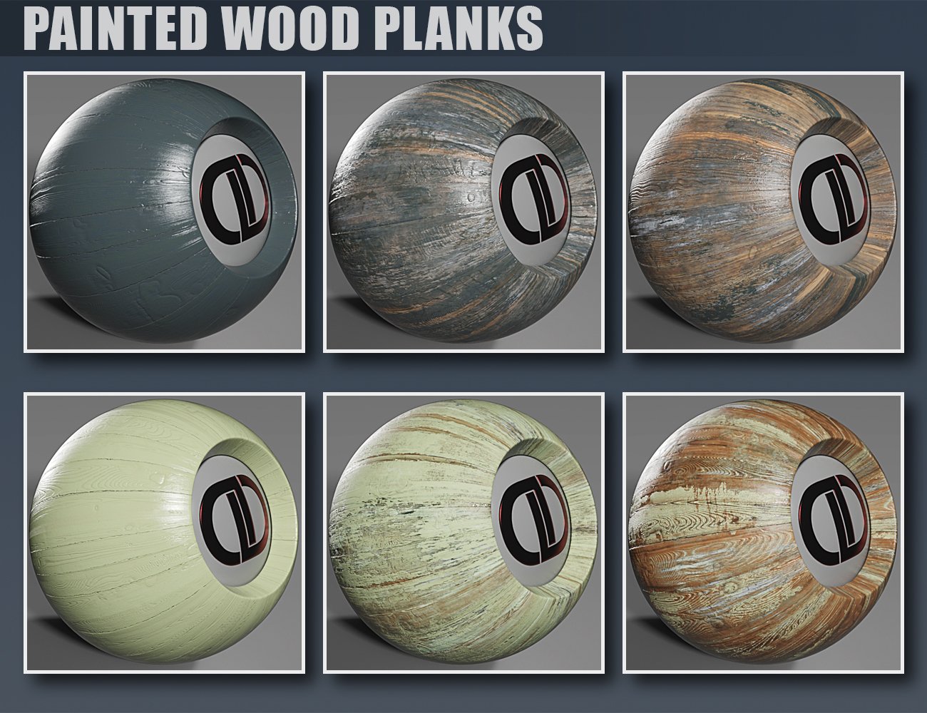 DD PBR Painted Wood Shaders for Iray Vol 2 by: Digital Delirium, 3D Models by Daz 3D