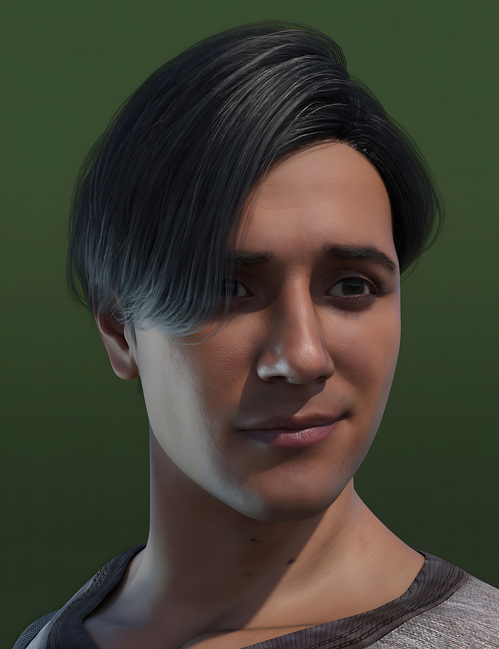 JL Hair 006 - Leon Hair for Genesis 9 by: Jerry Jang, 3D Models by Daz 3D