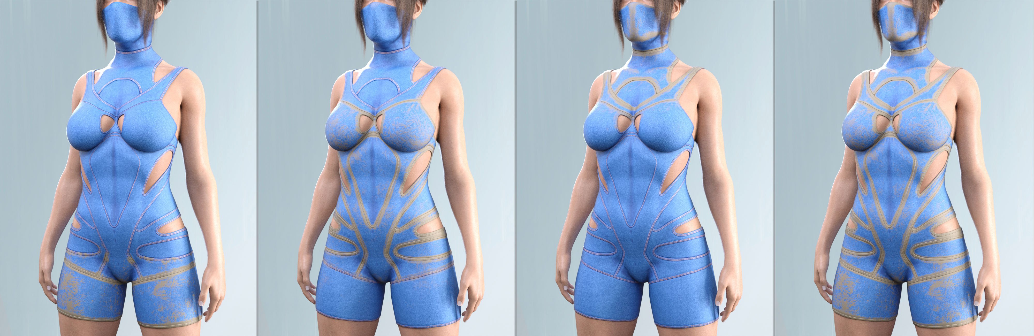 COG Swimsuit Texture Pack 2 Dirt Add-on by: CatOnGlade, 3D Models by Daz 3D