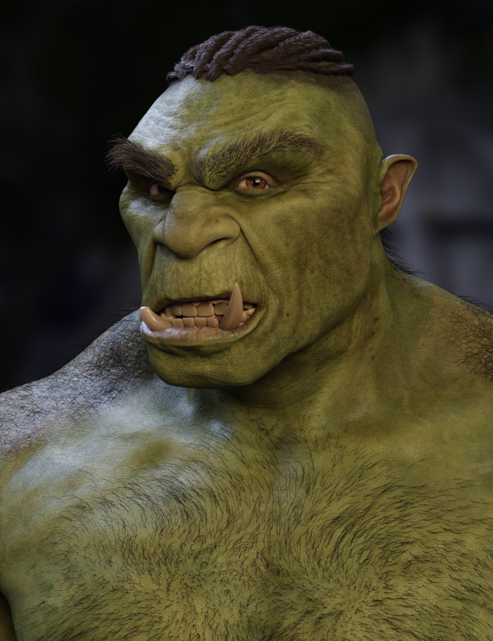 Oggara the Male Orc for Genesis 9 | Daz 3D