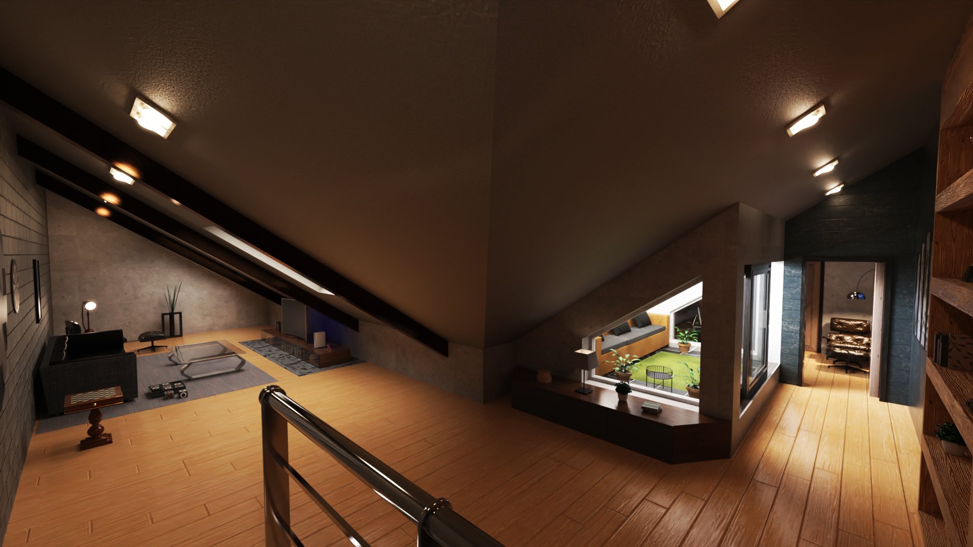 The Roof Balcony The Roof Balcony by: Tesla3dCorp, 3D Models by Daz 3D