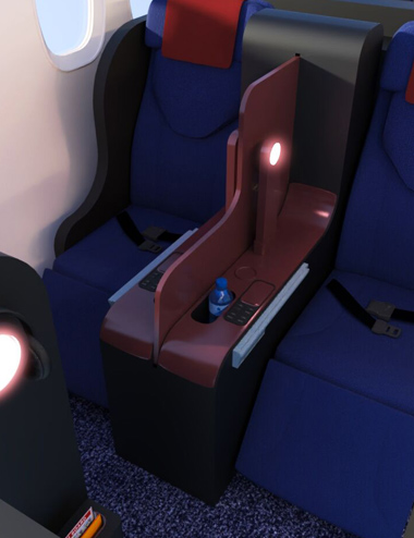 Commercial Airliner First Class Business | Daz 3D
