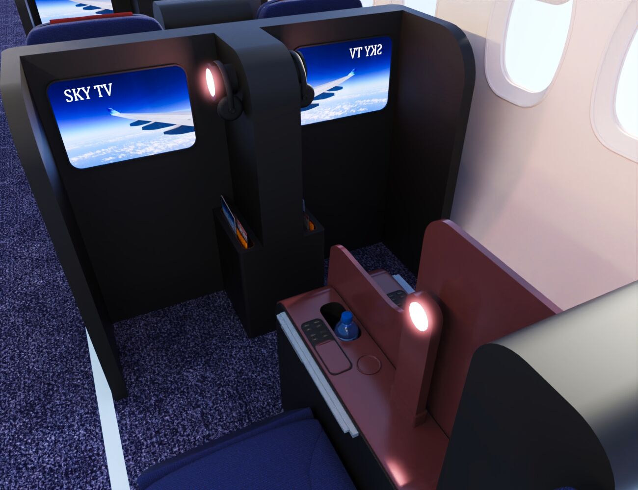 Commercial Airliner Interior Bundle | Daz 3D