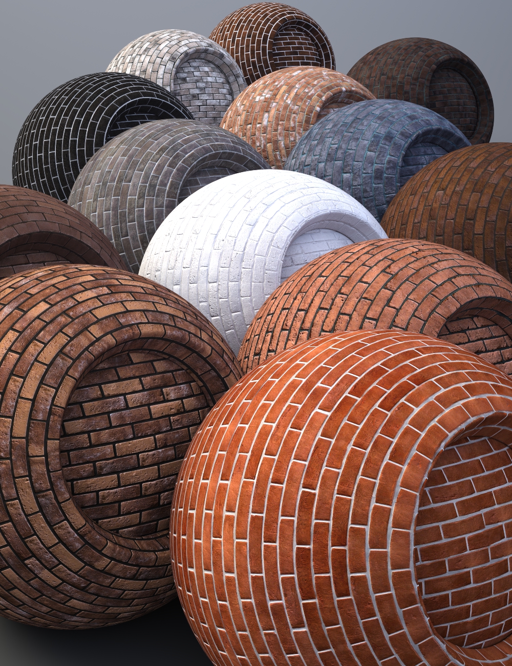 Industrial Brick - Iray Shaders by: Dimidrol, 3D Models by Daz 3D