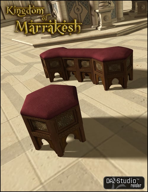 Kingdom of Marrakesh Seat by: , 3D Models by Daz 3D
