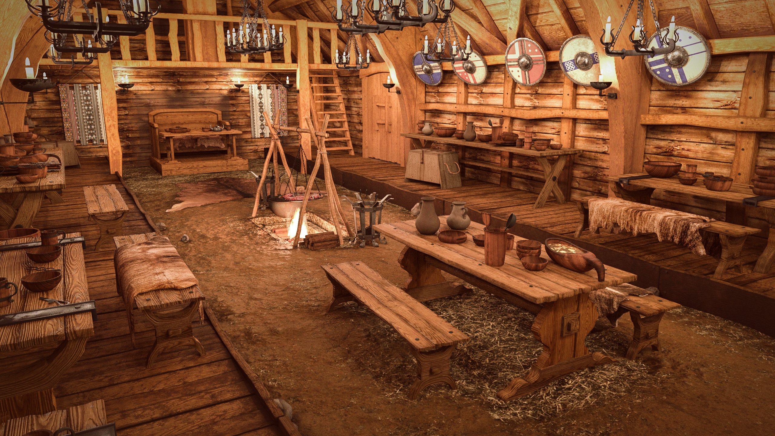 Viking Long House Viking Long House by: Polish, 3D Models by Daz 3D