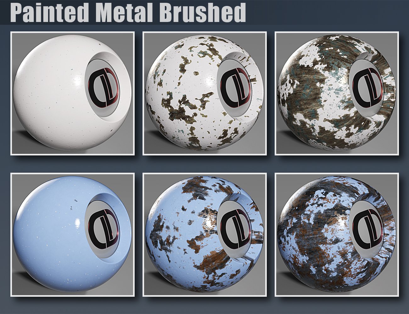 DD PBR Painted Metal Shaders for Iray Vol 1 | Daz 3D