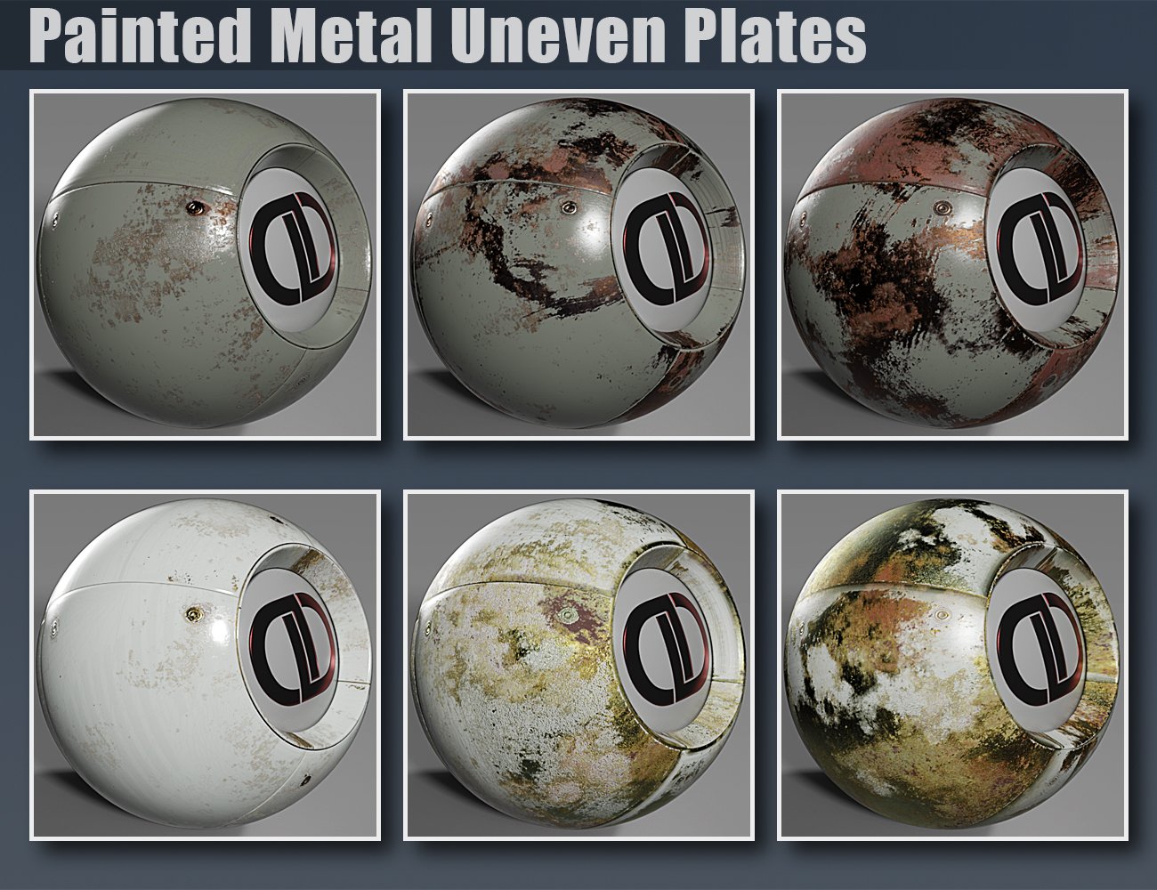 DD PBR Painted Metal Shaders for Iray Vol 1 | Daz 3D