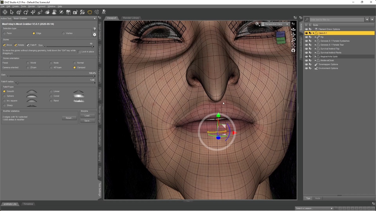 Mesh Grabber Expert Guide: Powerful Manipulation of Meshes and Morphs by: Digital Art Live, 3D Models by Daz 3D