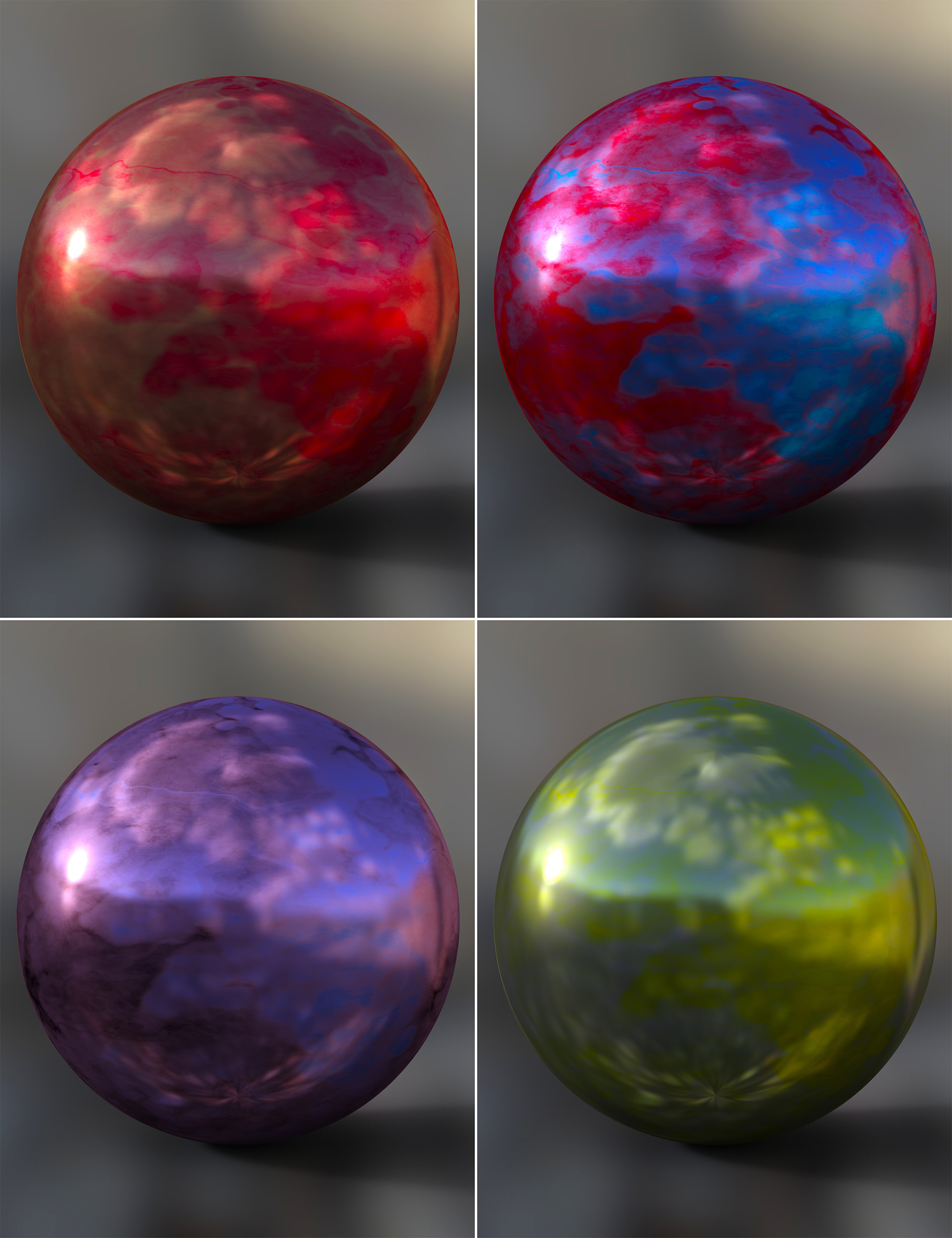 Iridescence Metal Iray Shaders - Merchant Resource 