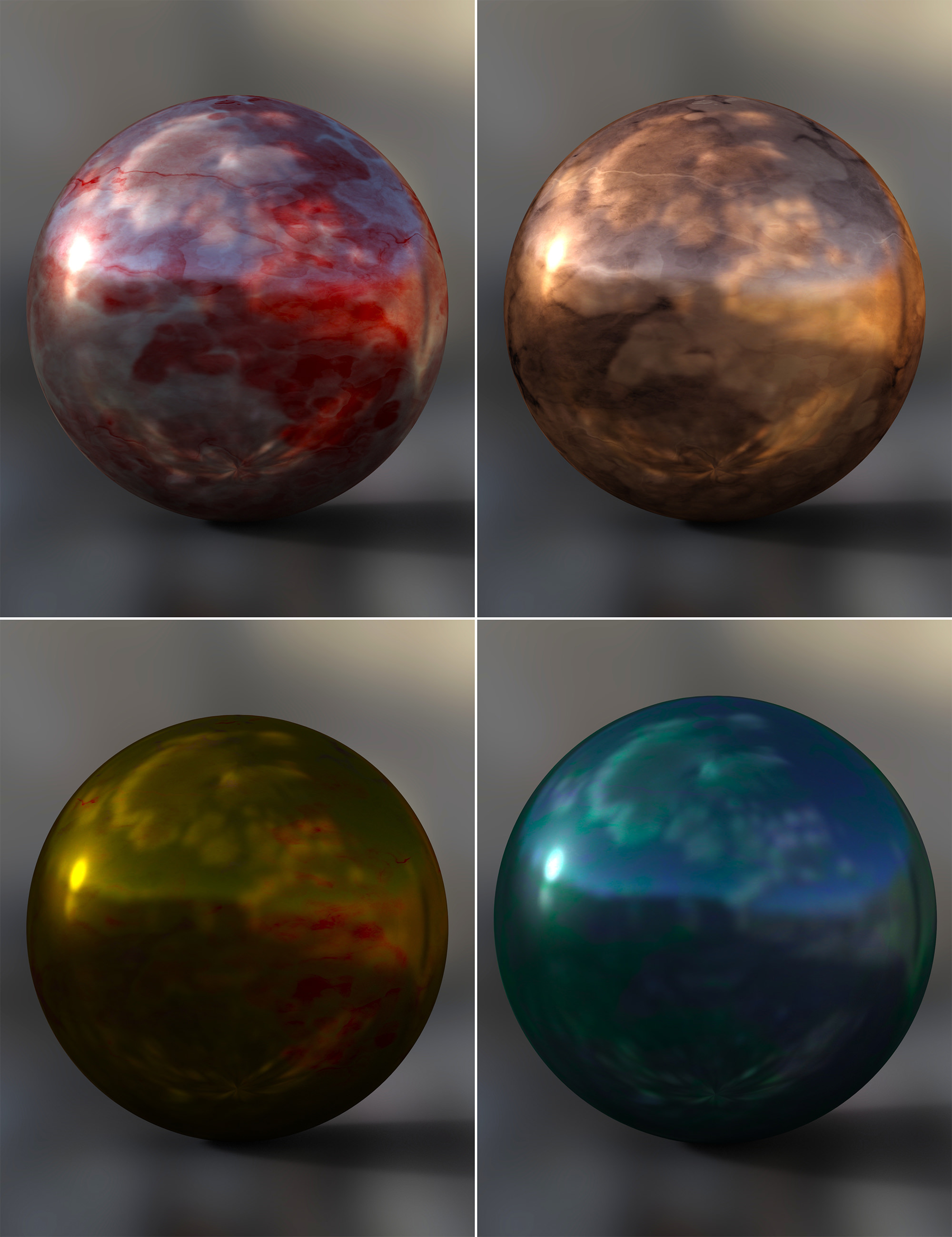 Iridescence Metal Iray Shaders - Merchant Resource | Daz 3D