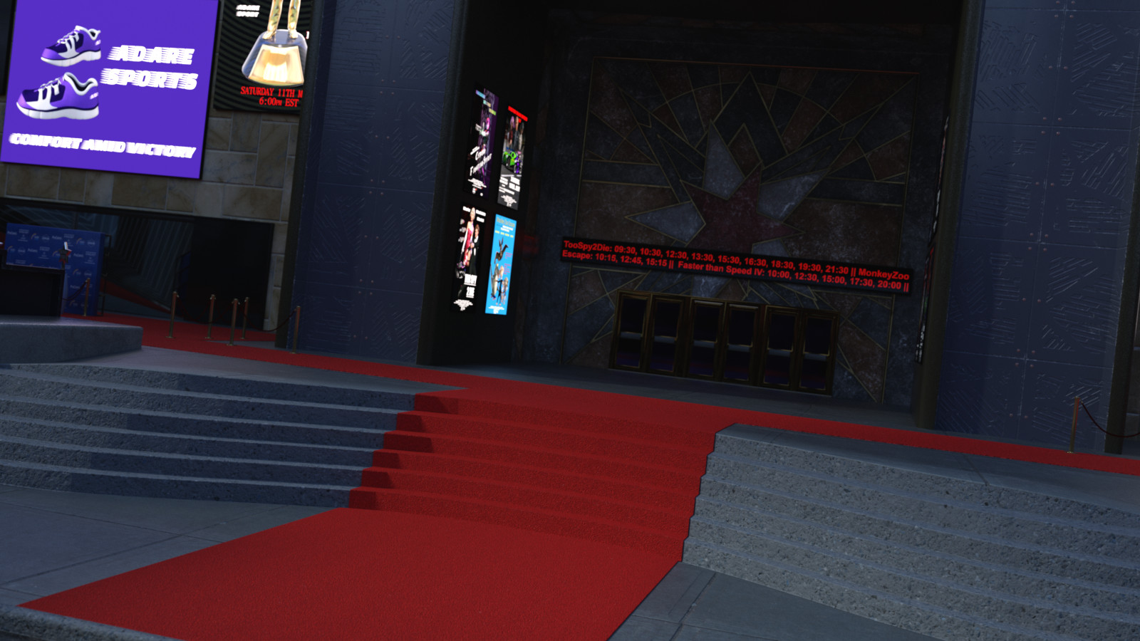 Celebrity Red Carpet by: Silent Winter, 3D Models by Daz 3D