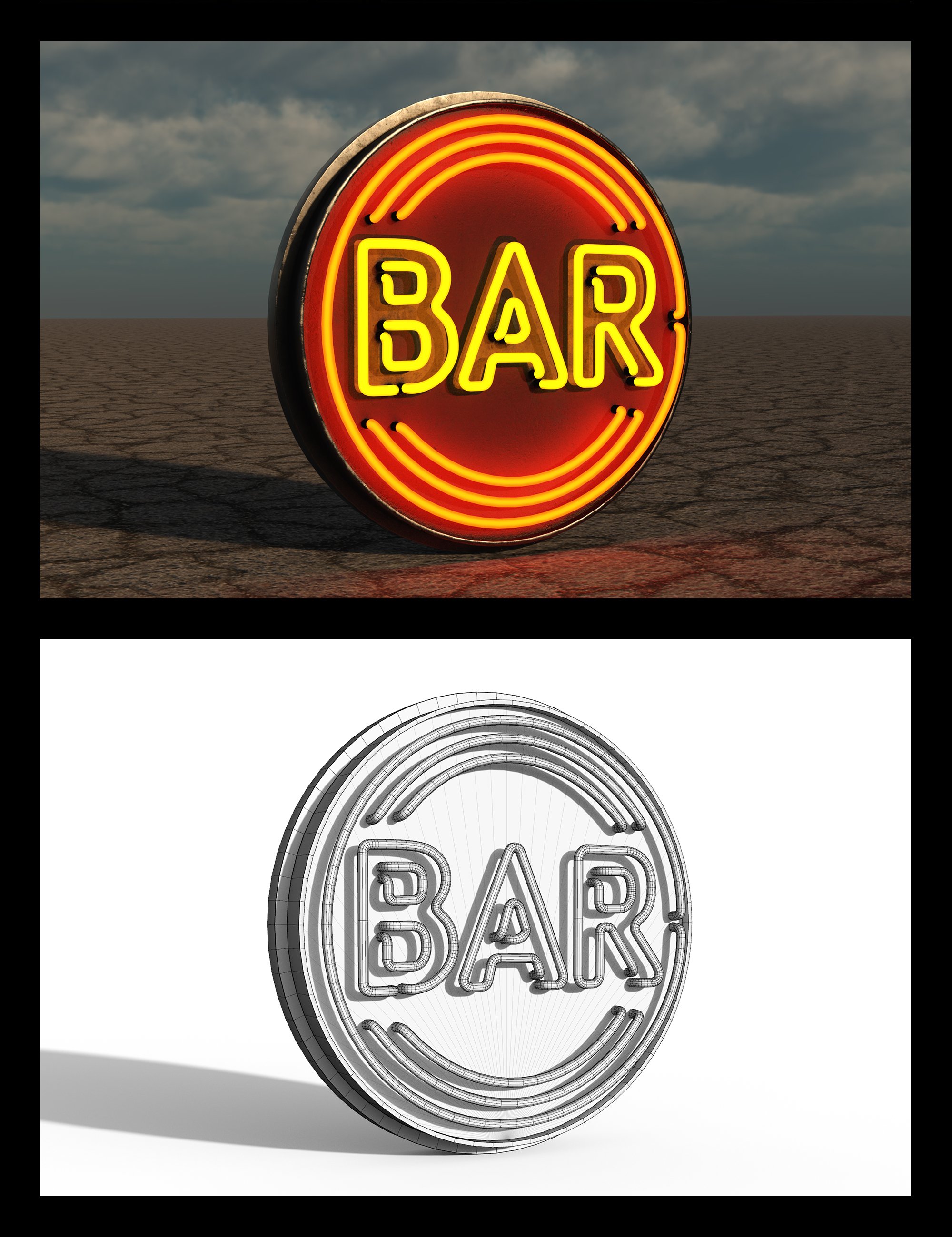 Real Neon Signs Daz 3D