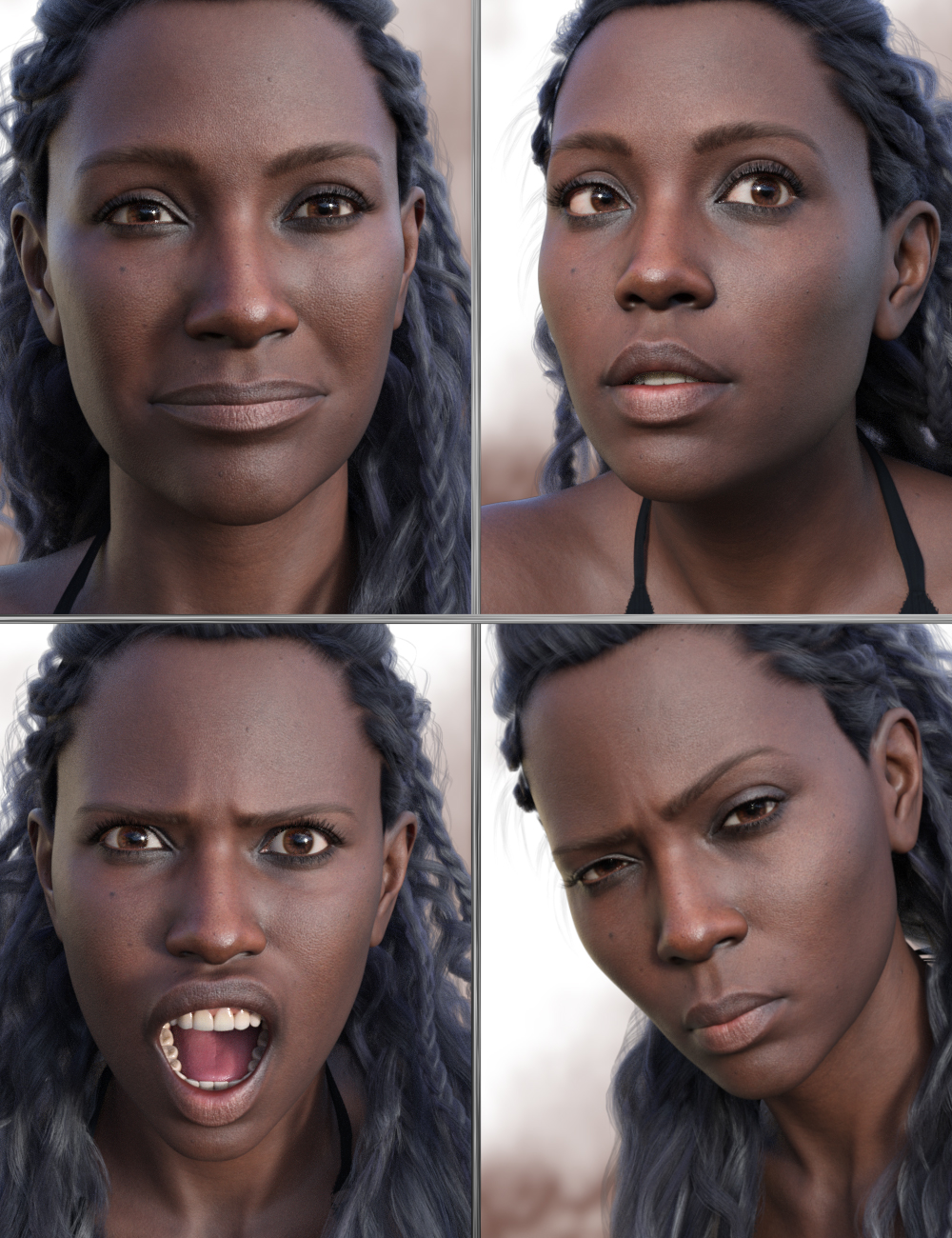 JW Empowered Expressions for Angela 9 by: JWolf, 3D Models by Daz 3D