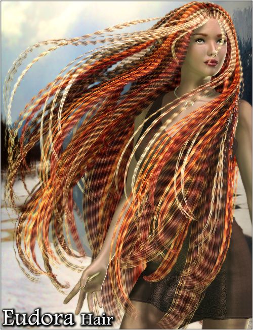 Eudora Hair by: 3DreamMairy, 3D Models by Daz 3D