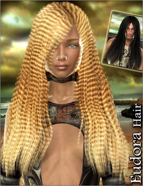 Eudora Hair by: 3DreamMairy, 3D Models by Daz 3D