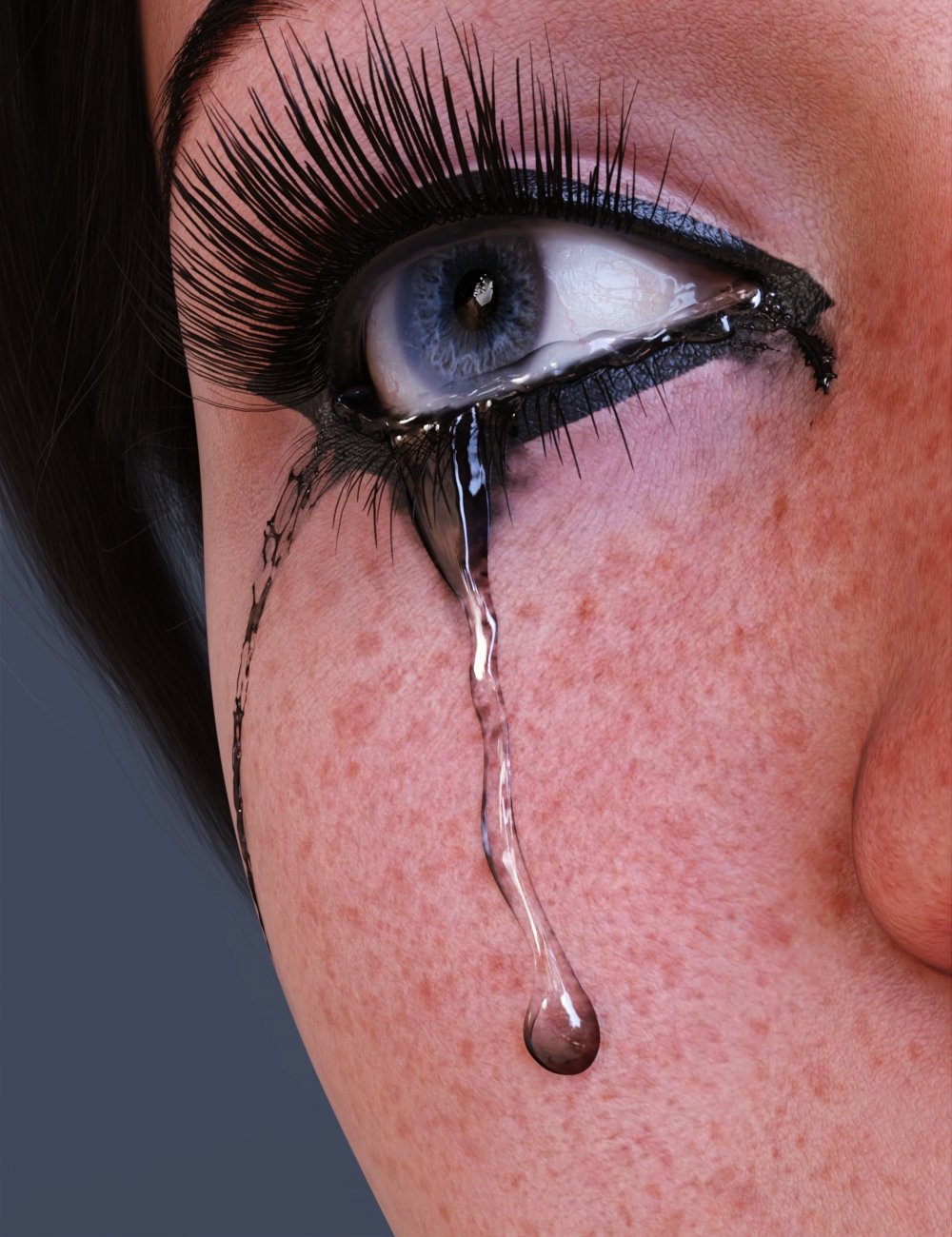 Tears With Mascara for Genesis 9 Daz 3D