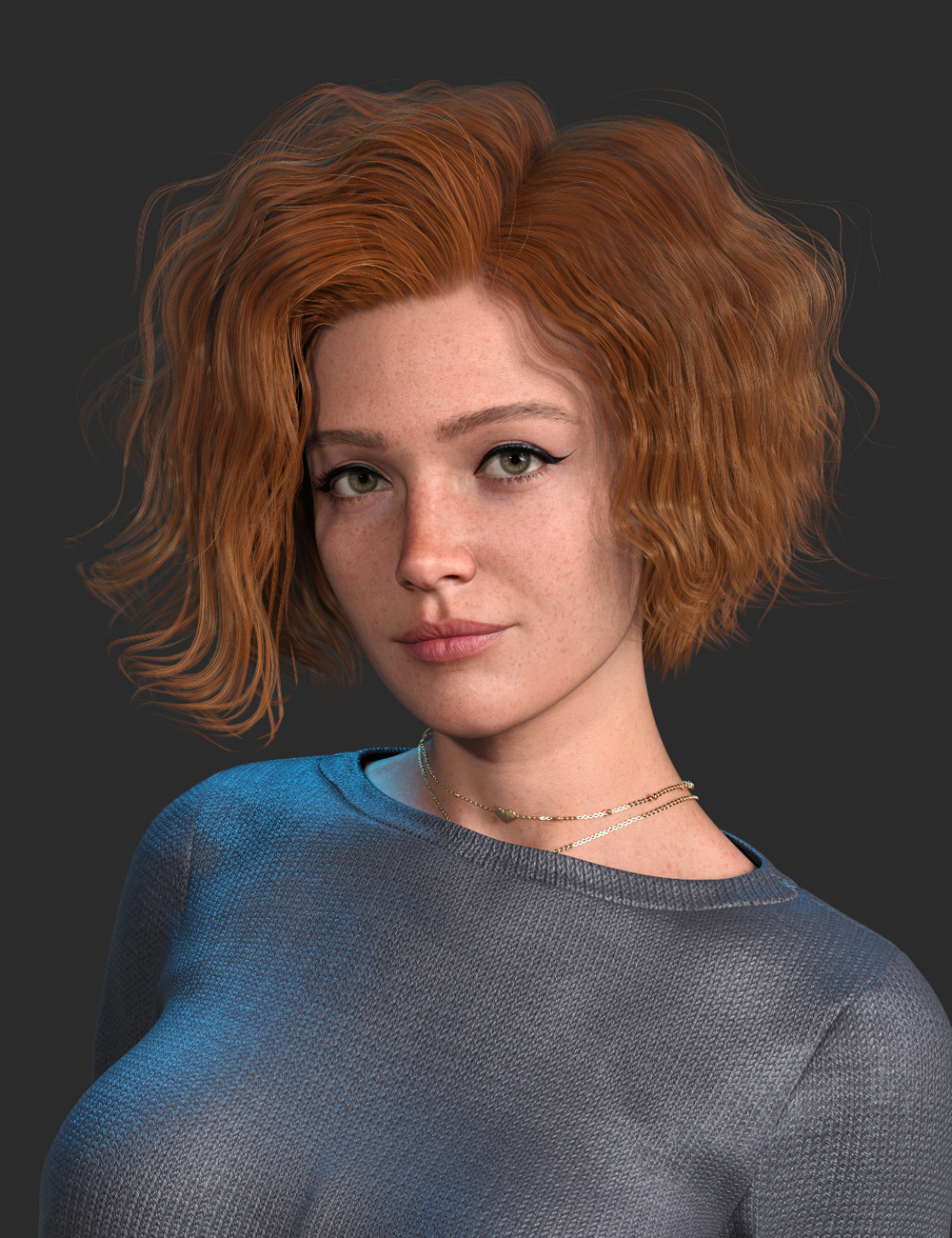 Cate Hair for Genesis 9 by: SWAM, 3D Models by Daz 3D