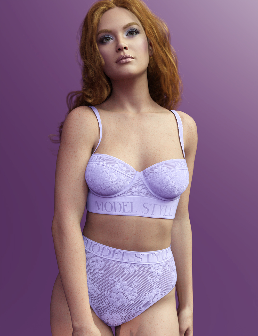 X Fashion Highwaist Lace Lingerie for Genesis 9 by: xtrart-3d, 3D Models by Daz 3D