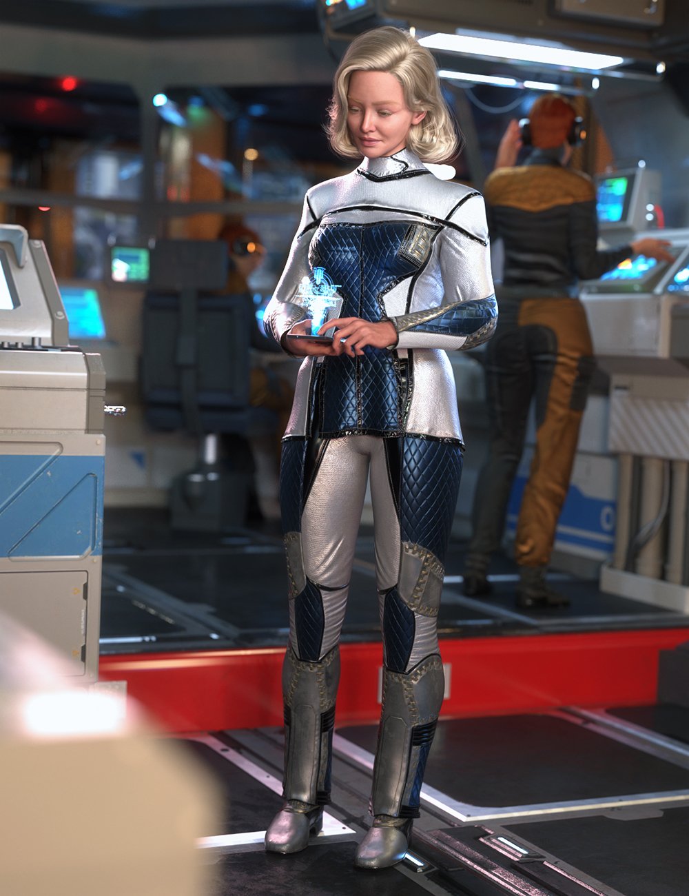 Interstellar Uniform Outfit for Genesis 9 by: Barbara BrundonUmblefugly, 3D Models by Daz 3D