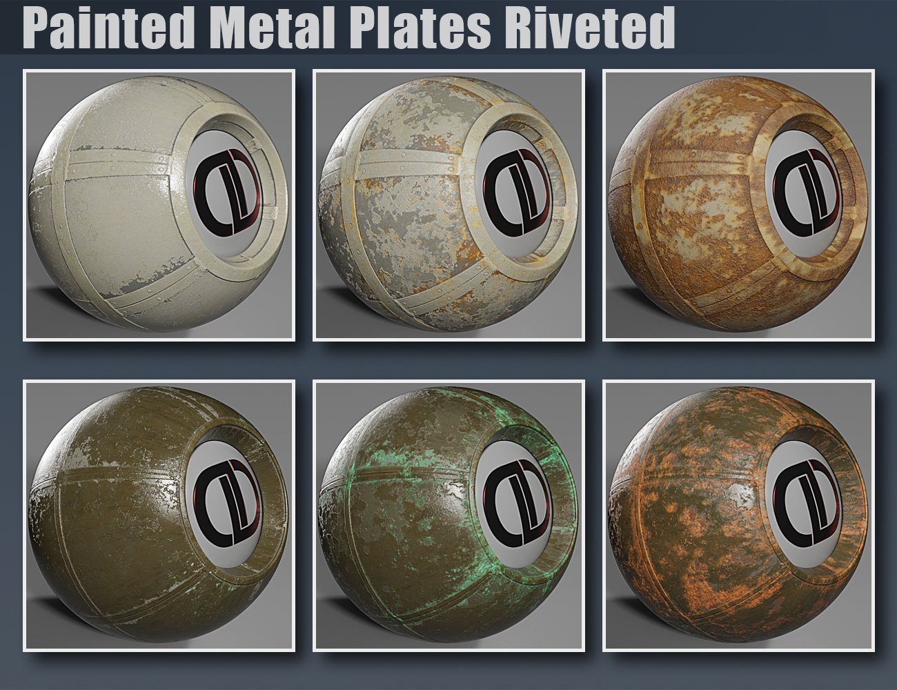 DD PBR Painted Metal Shaders for Iray Vol 2 | Daz 3D