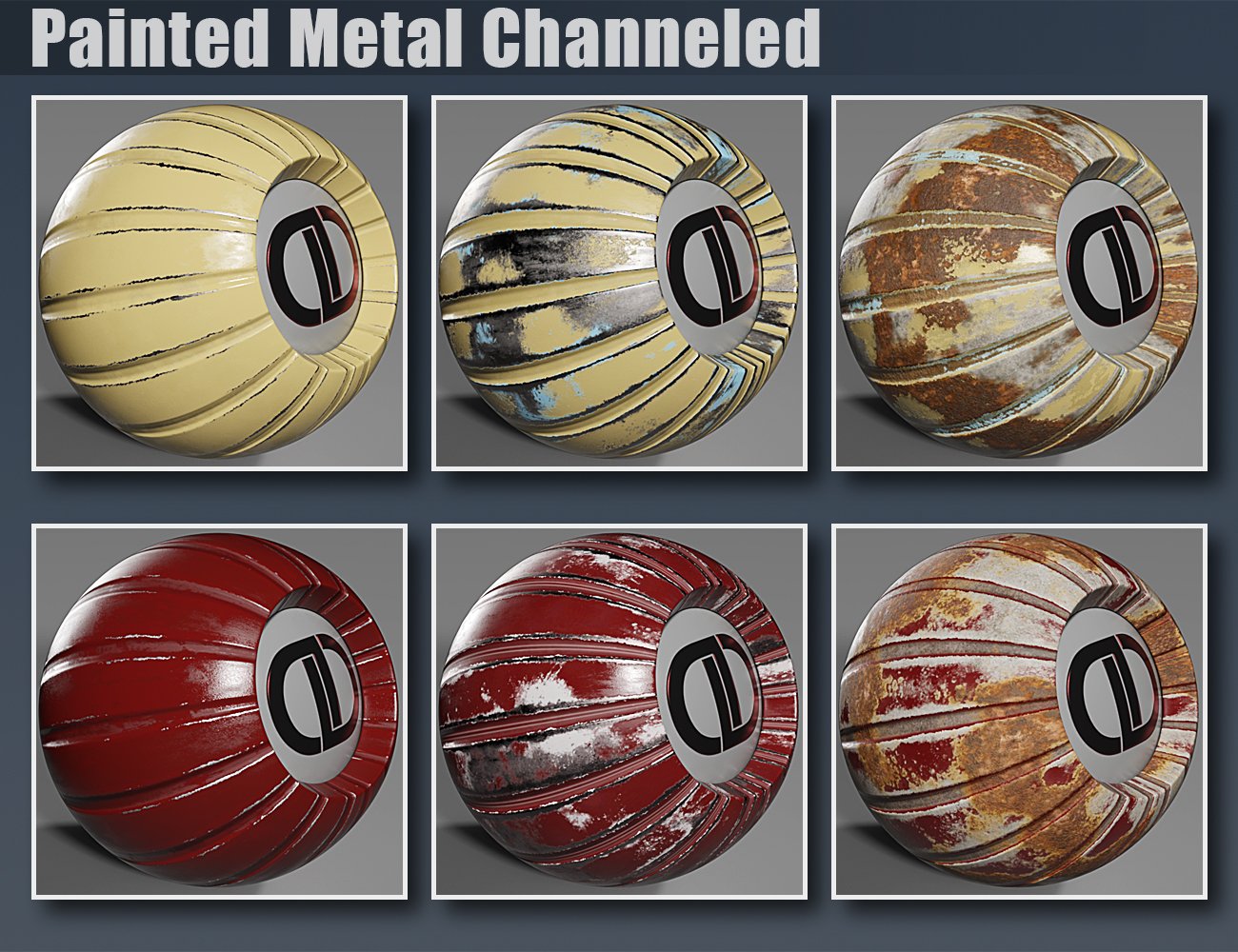 DD PBR Iray Painted Metal Shaders Vol 3 | Daz 3D