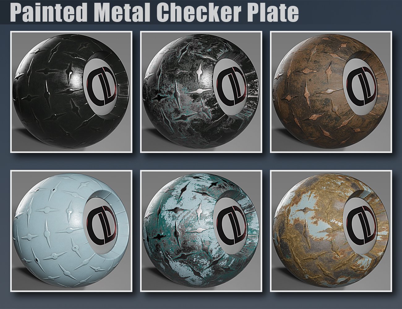 DD PBR Iray Painted Metal Shaders Vol 3 | Daz 3D