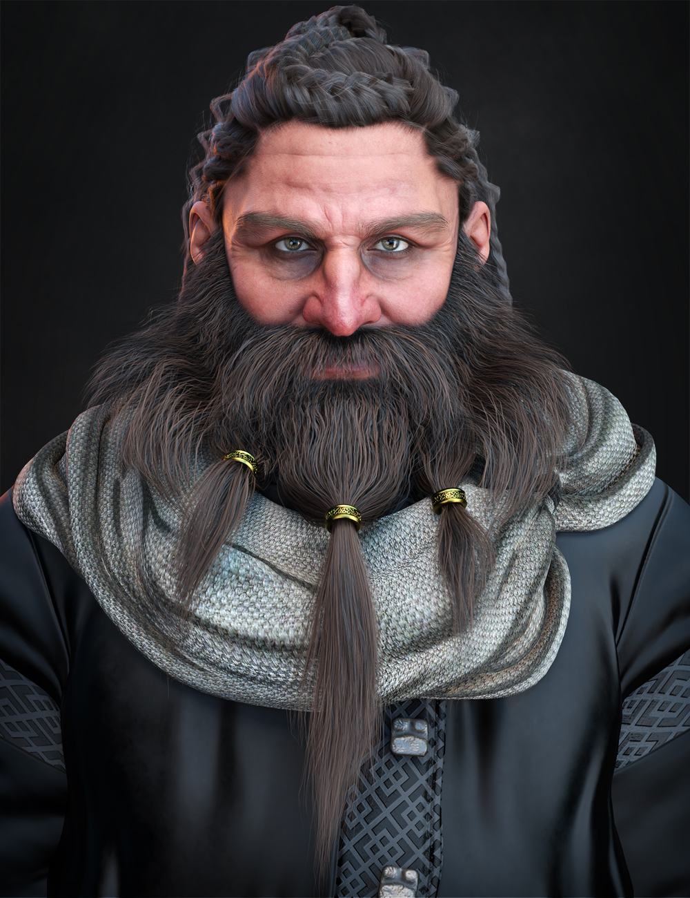 Kobold Beard for Genesis 9 by: Laticis Imagery, 3D Models by Daz 3D