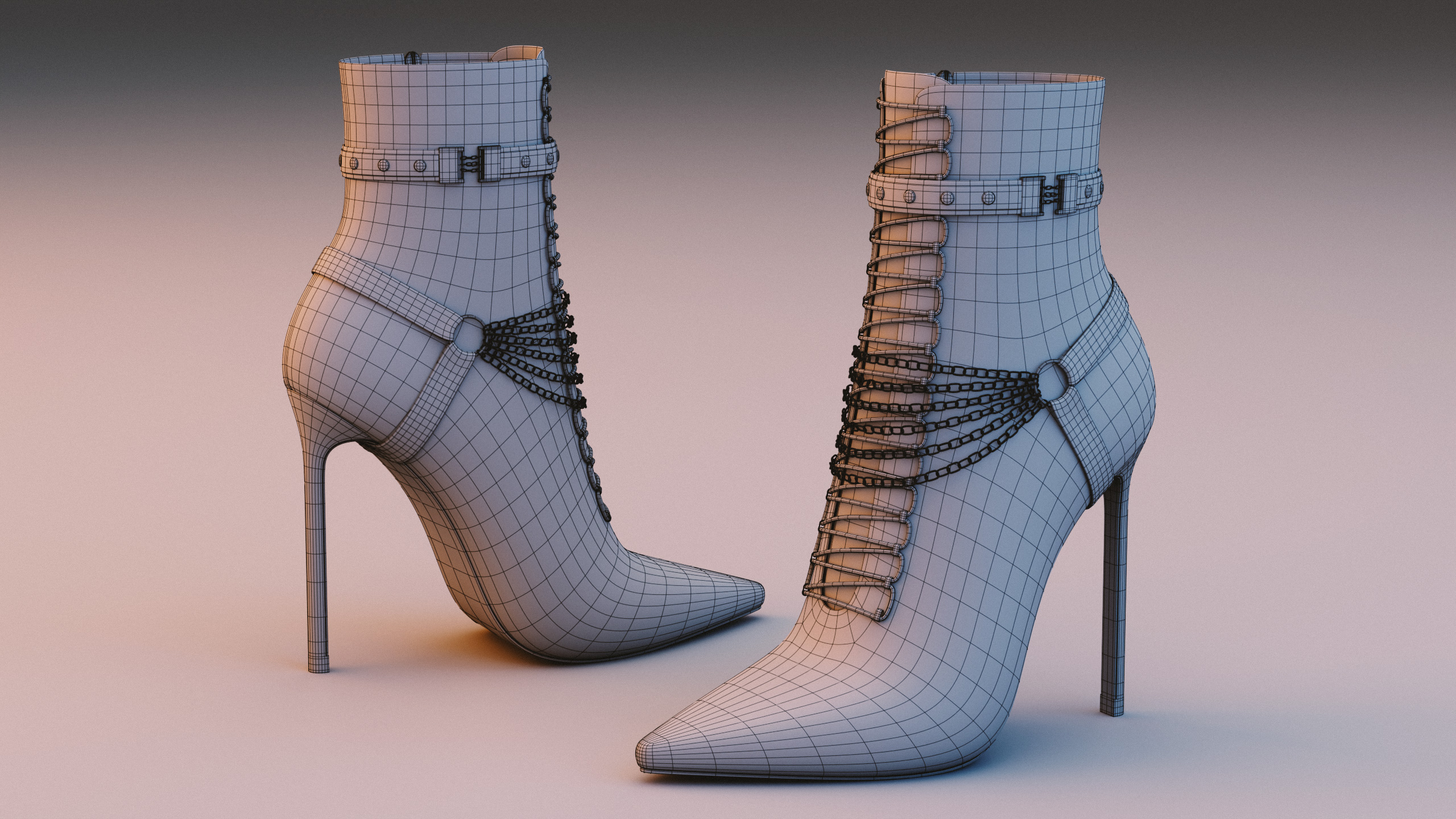 Kara High Heel Boots for Genesis 8 and 9 | Daz 3D