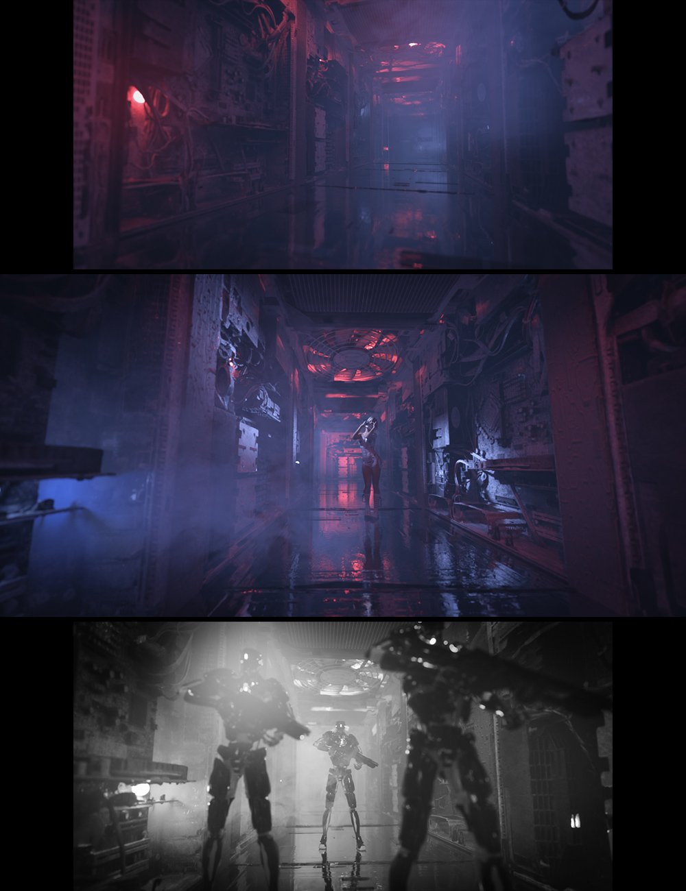 Cyberpunk Corridor by: Dreamlight, 3D Models by Daz 3D
