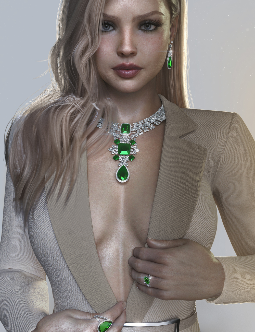 AJC Precious Lady Jewelry for Genesis 9