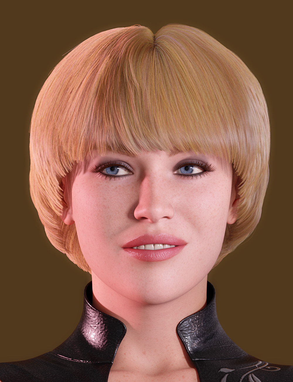 dForce Purdey Hair for Genesis 9 by: PhilW, 3D Models by Daz 3D