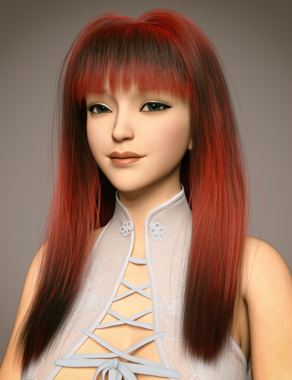 GN Meili Hair for Genesis 9 by: Goanna, 3D Models by Daz 3D