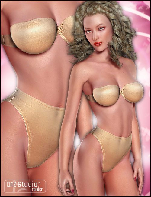 Everyday Lingerie for the V4 Bodysuit by: Morris, 3D Models by Daz 3D