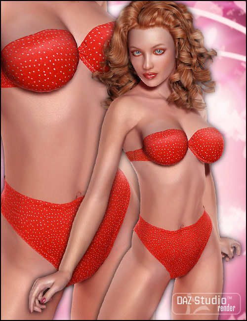 Everyday Lingerie for the V4 Bodysuit by: Morris, 3D Models by Daz 3D