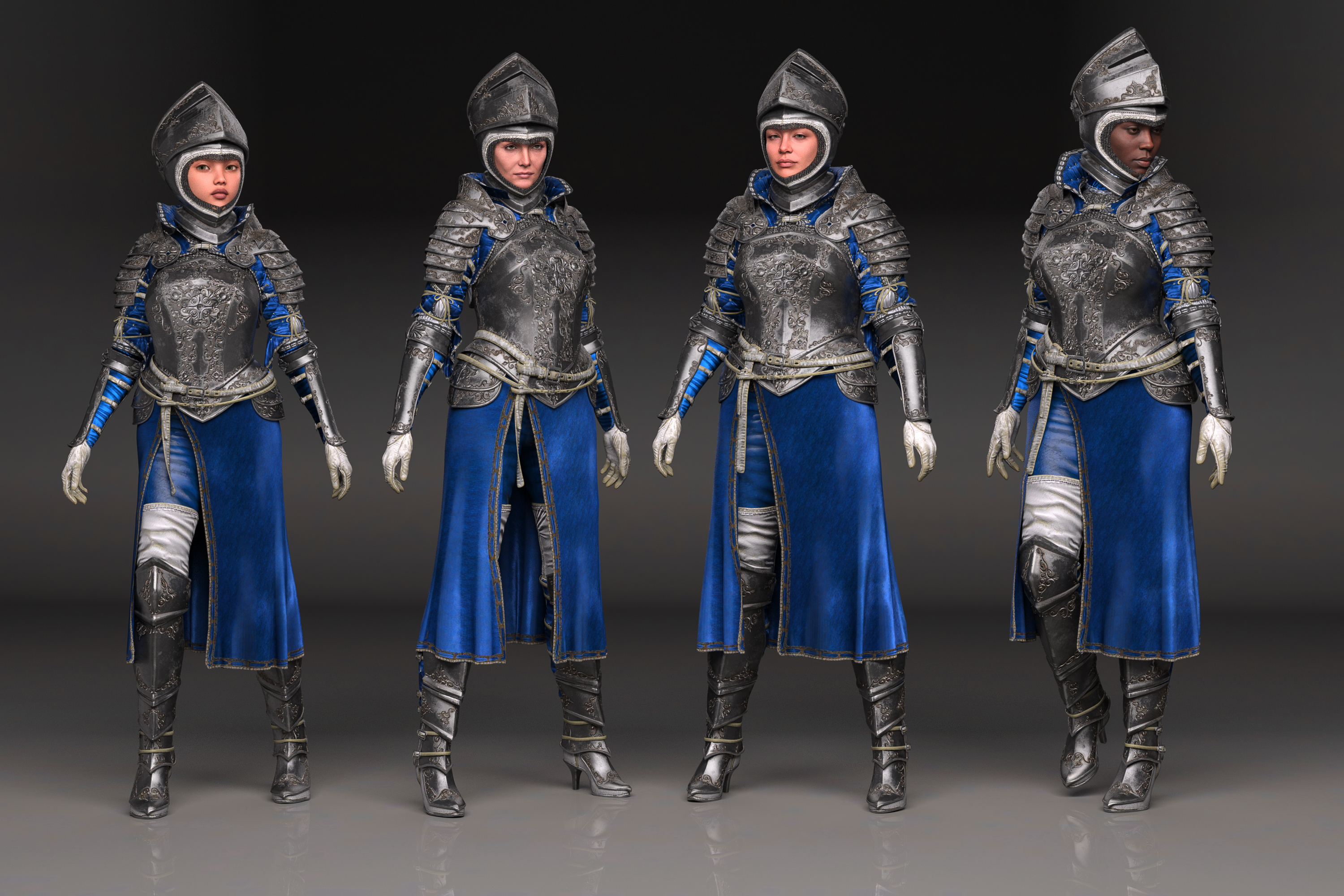 dForce Swords Legacy Outfit for Genesis 9 by: Barbara BrundonUmblefugly, 3D Models by Daz 3D