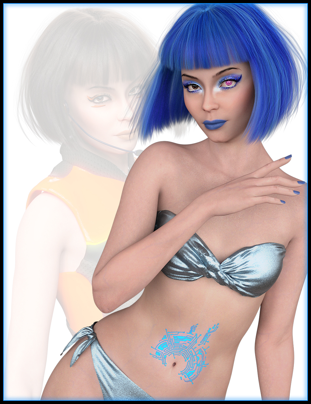 NDD CyberDream Angele for Genesis 9 by: Nathy DesignDisparateDreamer, 3D Models by Daz 3D