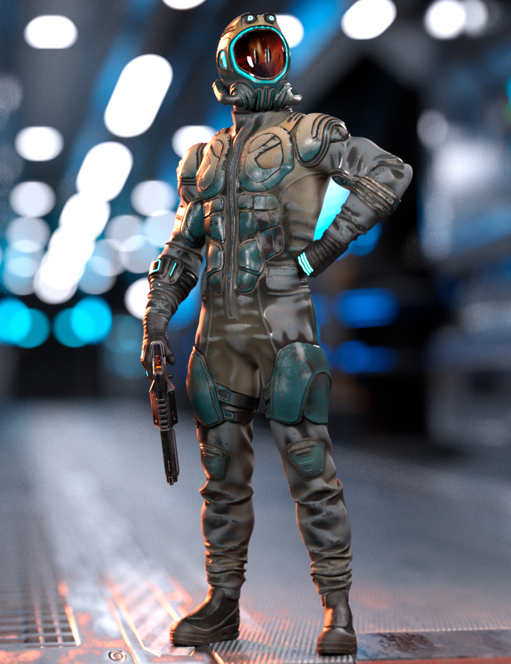 Lost in Space Sci-Fi Outfit for Genesis 9 | Daz 3D