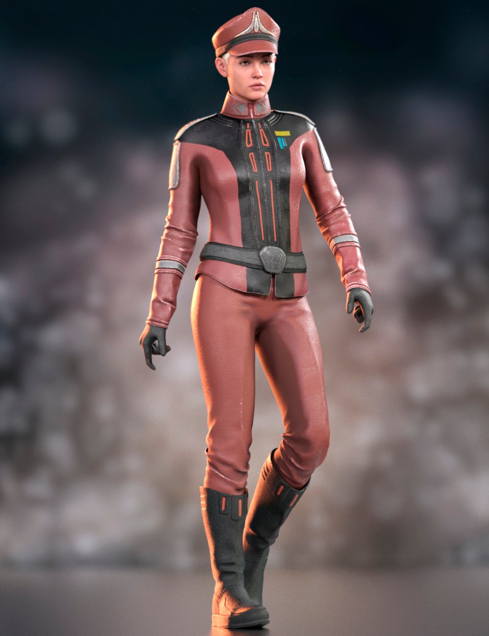 Sci-Fi Captain Outfit for Genesis 9 | Daz 3D