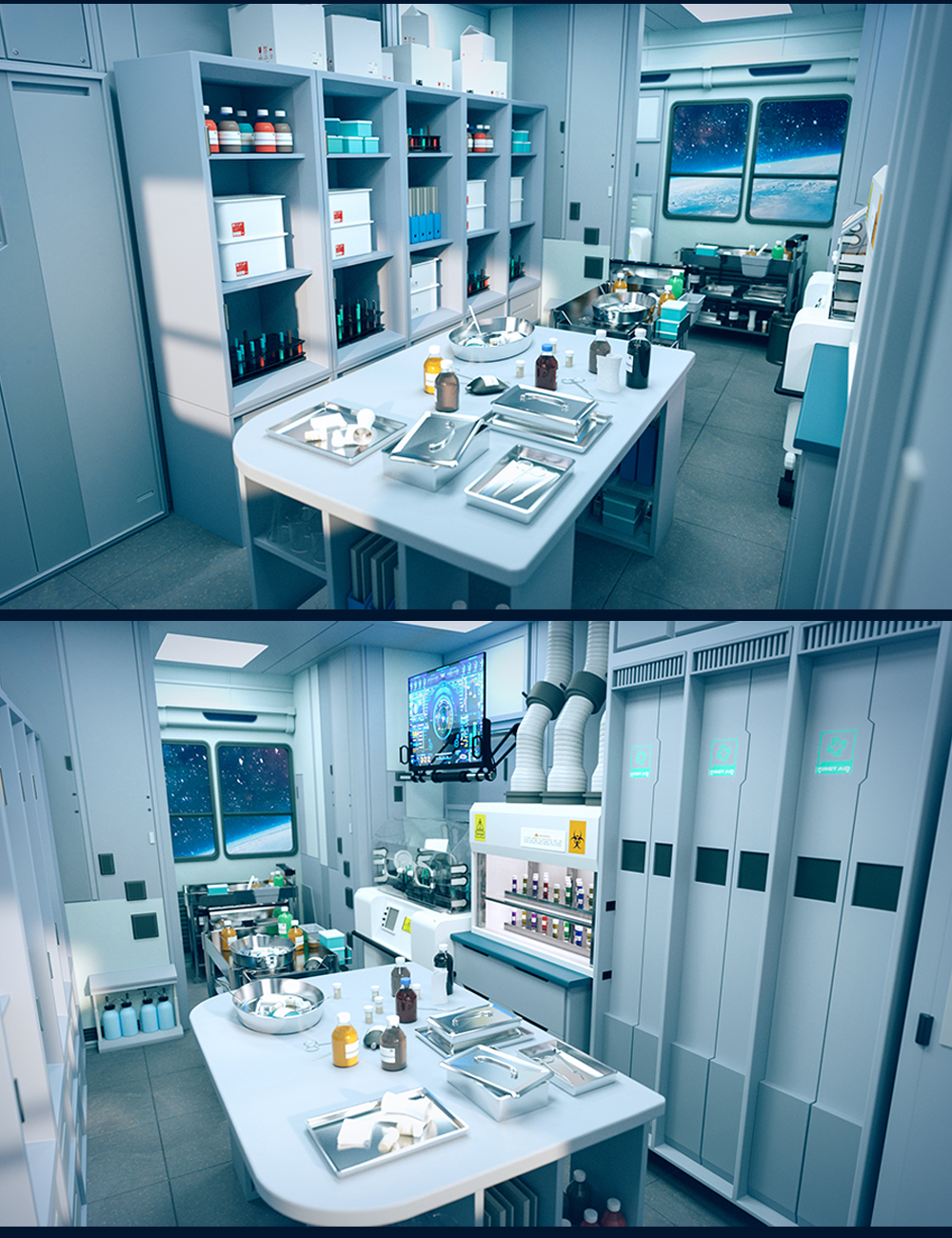 Sci-Fi Marine Storage Room by: Polish, 3D Models by Daz 3D