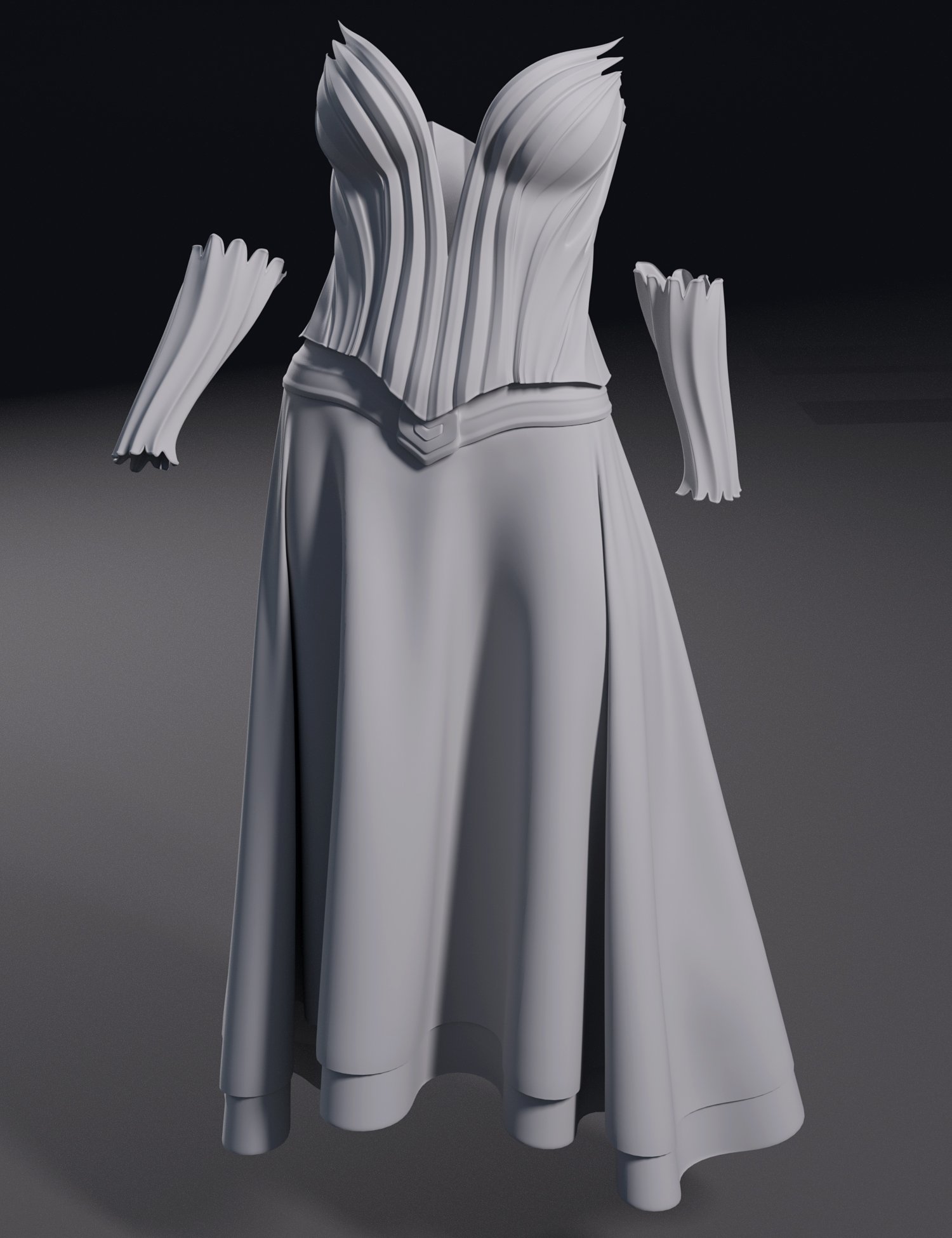 dForce Fee Amethyste Outfit for Genesis 8, 8.1, and 9 | Daz 3D